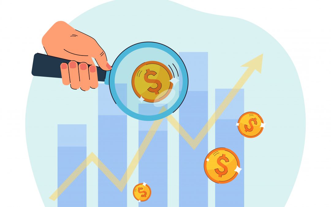 person analyzing financial chart